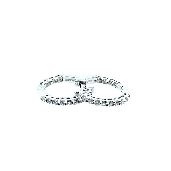 Diamond Hoop Earrings