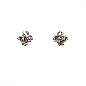 Diamond Clover Earrings