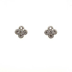 Diamond Clover Earrings