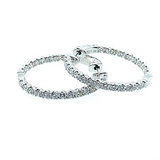 Diamond Hoop Earrings