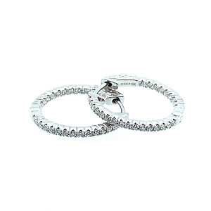 Diamond Hoop Earrings