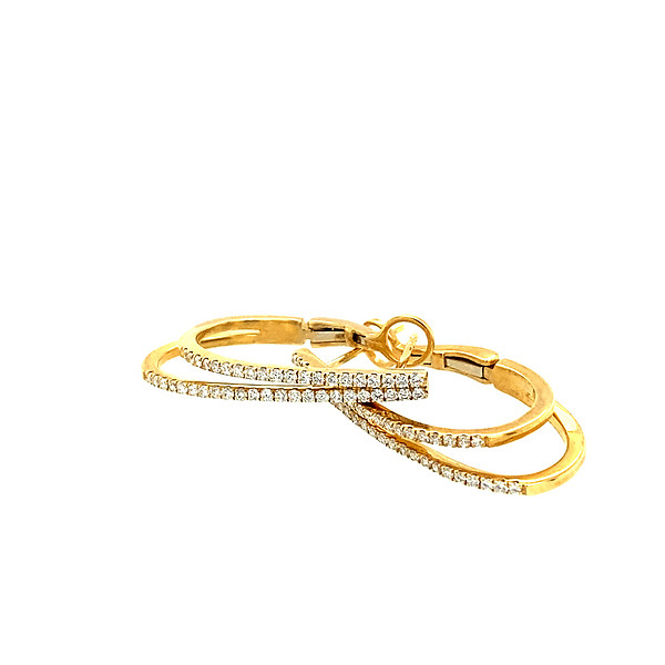 Double Row Hoop Earrings