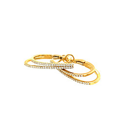 Double Row Hoop Earrings