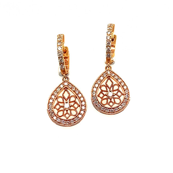 Rose Gold Drop Earrings