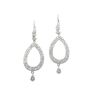 Diamond Teardrop Earrings 