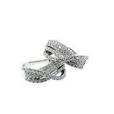 Multi-row Diamond Earrings