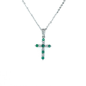 Emerald and Diamond Cross