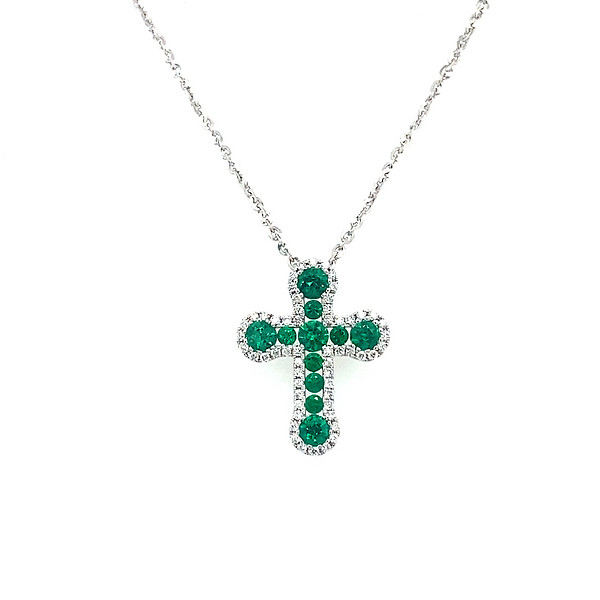 Emerald and Diamond Cross