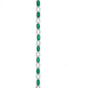 Emerald and Diamond Bracelet