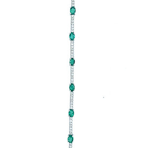 Emerald and Diamond Bracelet