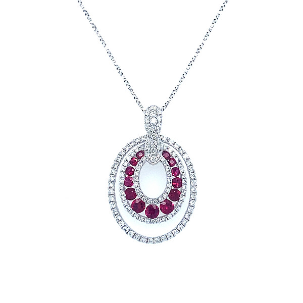 Ruby and Diamond Pendant