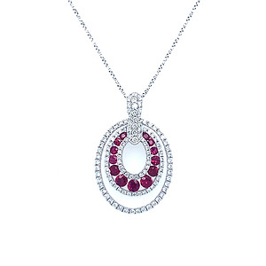 Ruby and Diamond Pendant