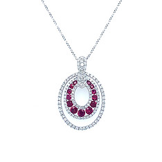 Ruby and Diamond Pendant