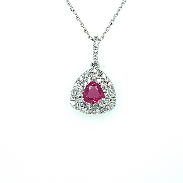 Ruby and Diamond Pendant