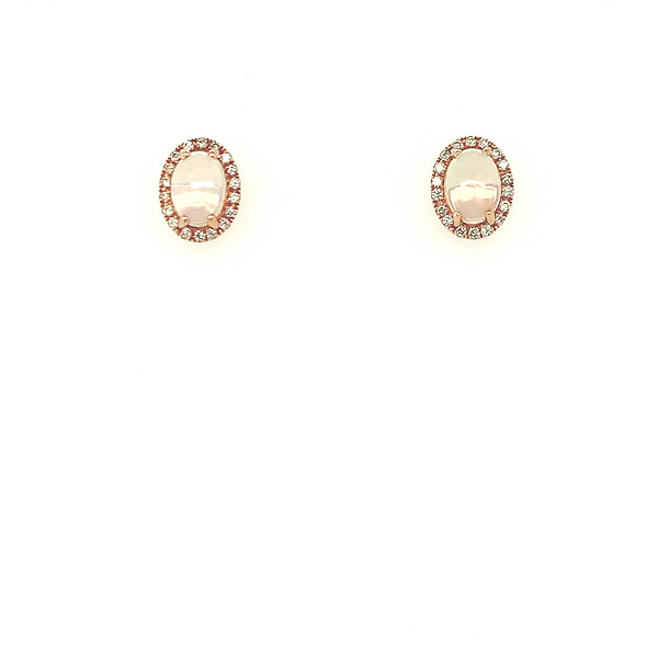 Opal and Diamond Earrings