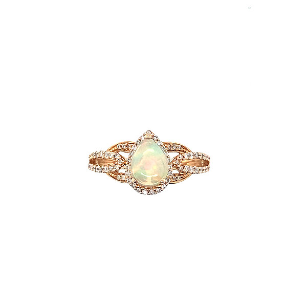 Opal and Diamond Ring