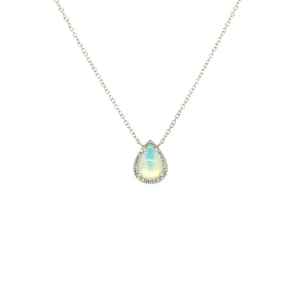 Opal and Diamond Necklace