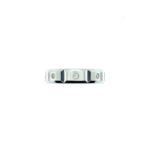 14k White Gold Band