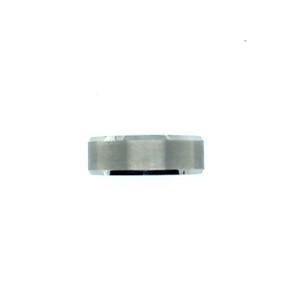 Gents White Tungsten Band