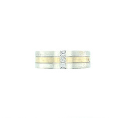 Gents 14k Two Tone Band
