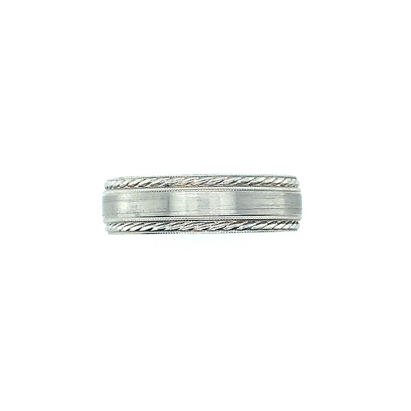 14k White Gold Band