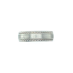 14k White Gold Band