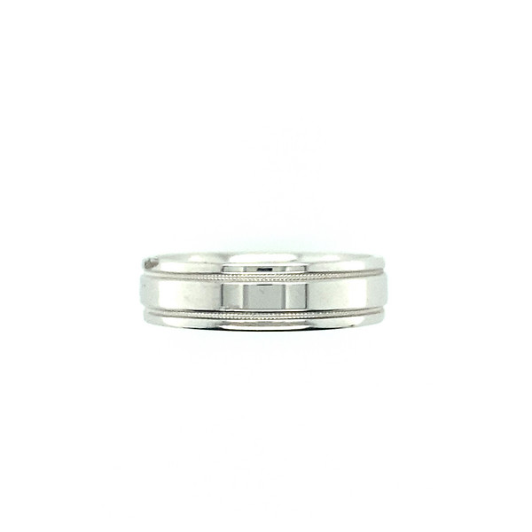 14k White Gold Band