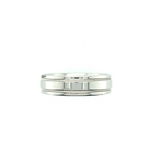 14k White Gold Band