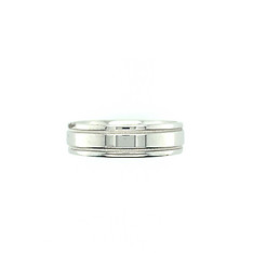 14k White Gold Band