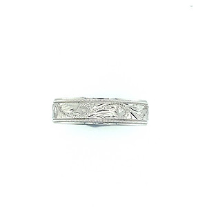 14k White Gold Band