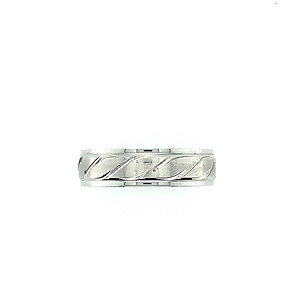 14k White Gold Band