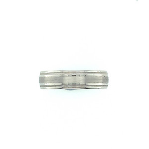 14k White Gold Band