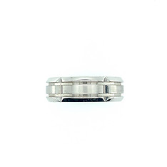 14k White Gold Band