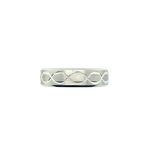 14k White Gold Band