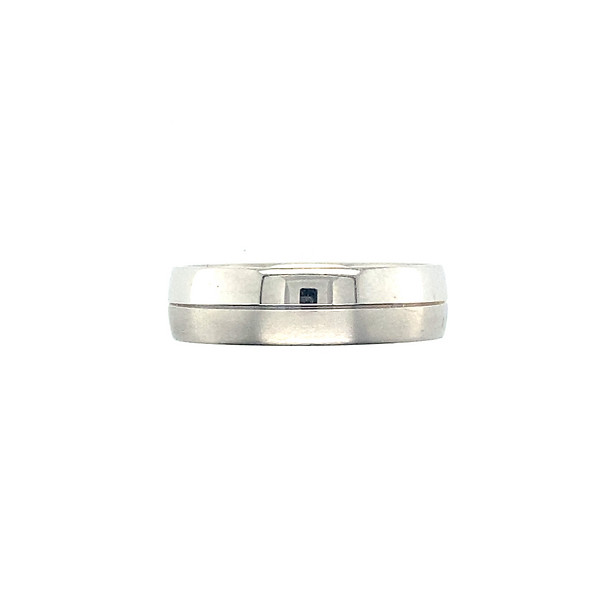 14k White Gold Band