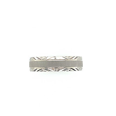 14k White Gold Band