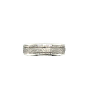 14k White Gold Band