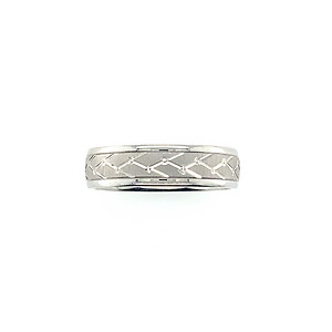 14k White Gold Band