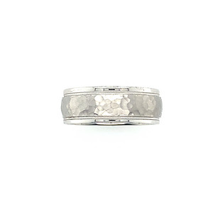 14k White Gold Band