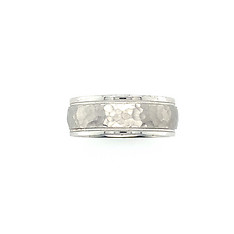 14k White Gold Band