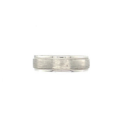 14k White Gold Band