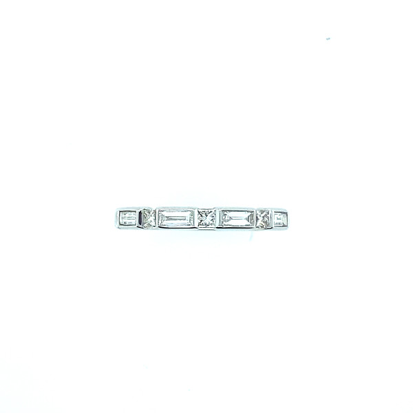 Baguette and Princess cut Diamond Band