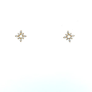 Mini Starburst Diamond Studs