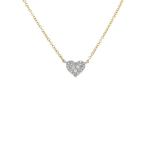 Diamond Heart Cluster Pendant