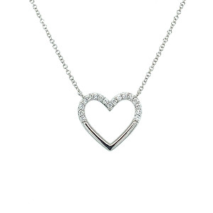 Open Heart Diamond Necklace