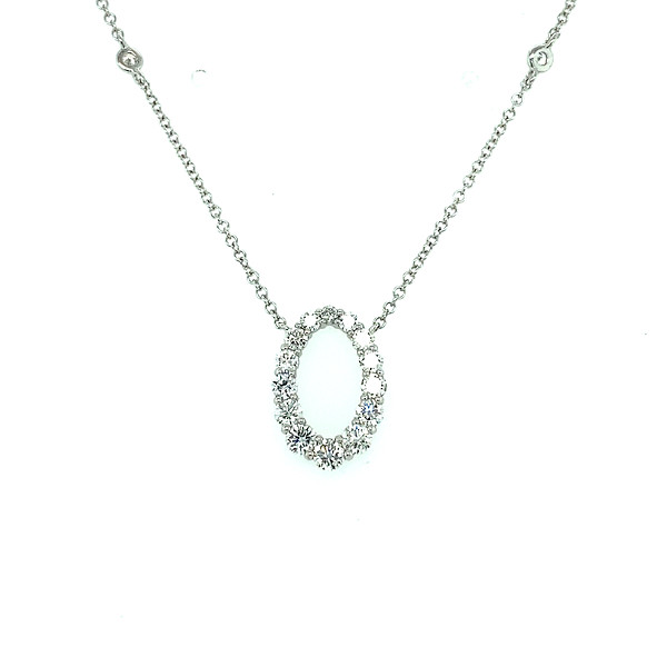 Diamond Oval Necklace