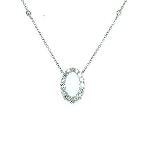 Diamond Oval Necklace