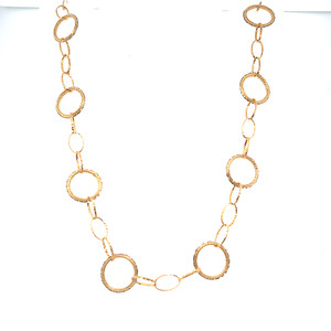 Yellow Open Link Necklace