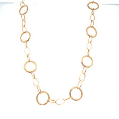 Yellow Open Link Necklace