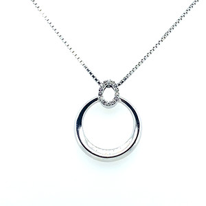 Sterling Silver Circular Necklace